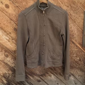 Mexx cotton sweater blazer jacket in mossy olive green Medium